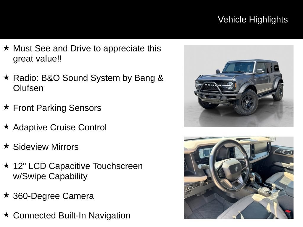Certified 2023 Ford Bronco Wildtrak AWD/4WD image 26