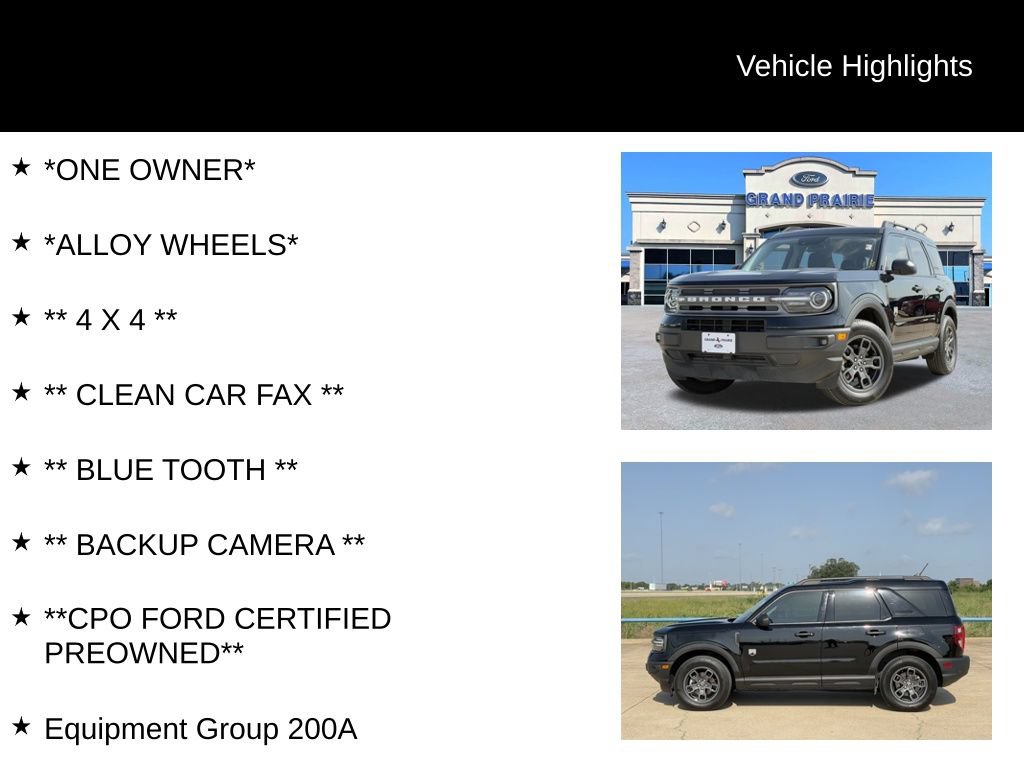 Certified 2023 Ford Bronco Sport Big Bend w/ Convenience Package AWD/4WD image 4