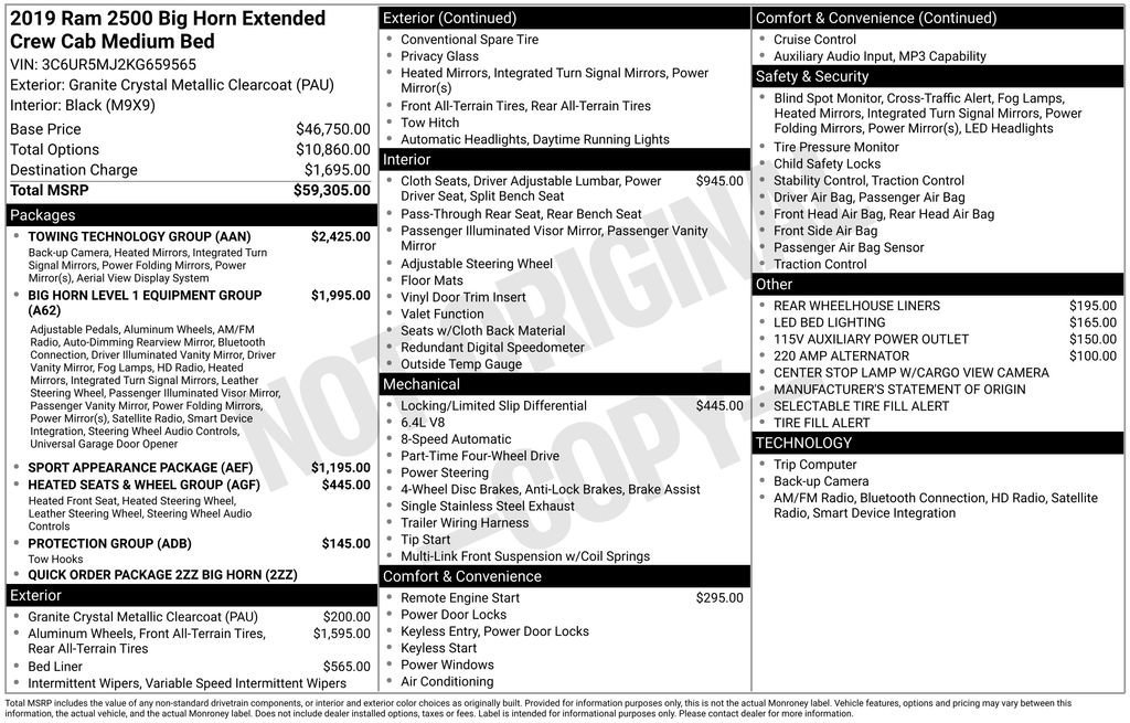 Used 2019 RAM 2500 Big Horn w/ Towing Technology Group image 44