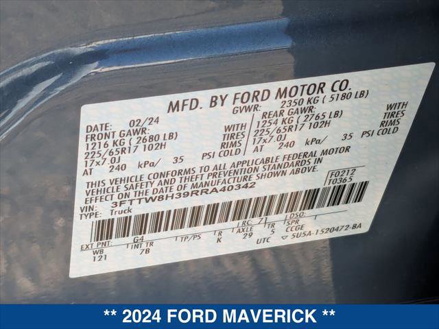Certified 2024 Ford Maverick XLT image 25