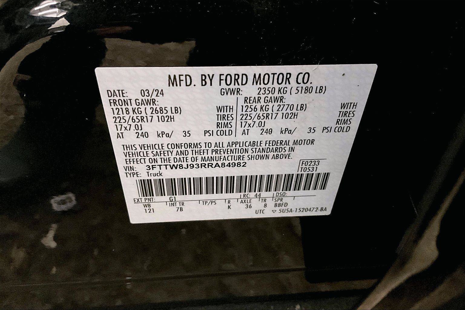 Certified 2024 Ford Maverick XLT w/ Equipment Group 300A Standard image 33