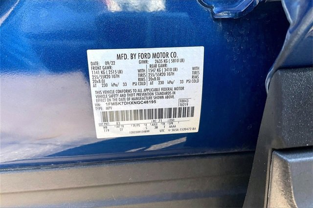 Certified 2022 Ford Explorer XLT w/ Equipment Group 202A image 34