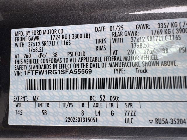 Certified 2025 Ford F150 Raptor AWD/4WD image 36