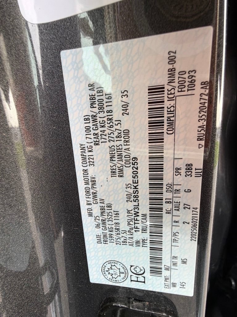 Certified 2025 Ford F150 XLT w/ Equipment Group 301A Standard AWD/4WD image 44