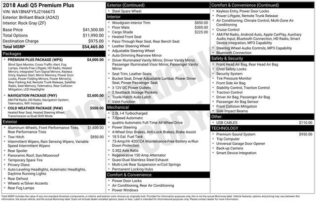 Used 2018 Audi Q5 2.0T Premium Plus w/ Premium Plus Package image 11