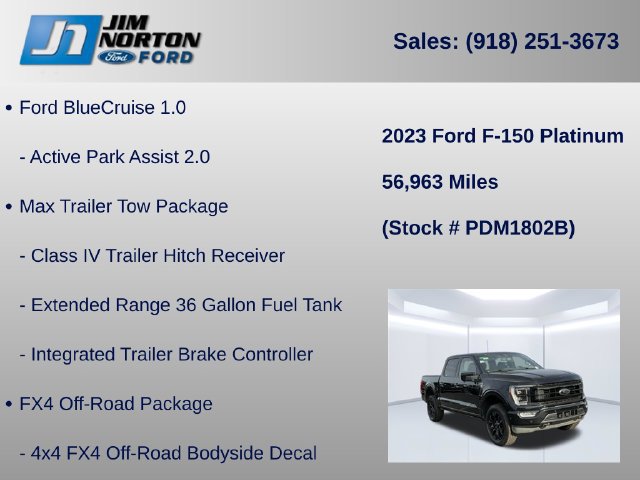 Certified 2023 Ford F150 Platinum w/ Equipment Group 701A High AWD/4WD image 11