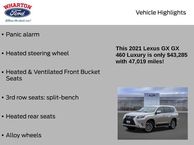 Used 2021 Lexus GX 460 Luxury w/ Off Road Package AWD/4WD image 16
