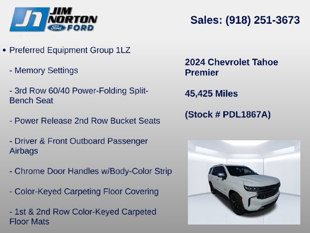Used 2024 Chevrolet Tahoe Premier AWD/4WD image 8