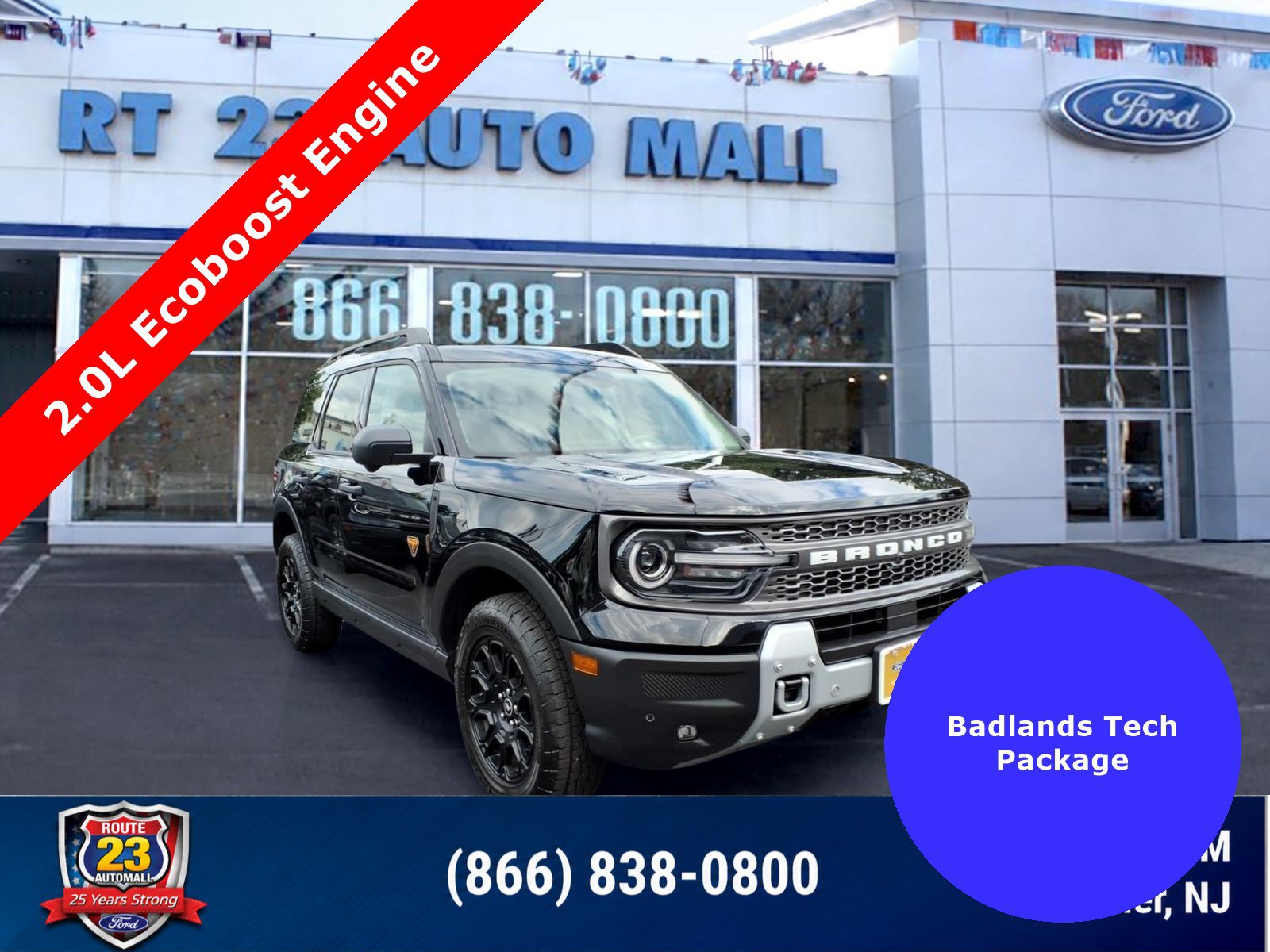 Certified 2025 Ford Bronco Sport Badlands w/ Badlands Tech Package AWD/4WD image 1