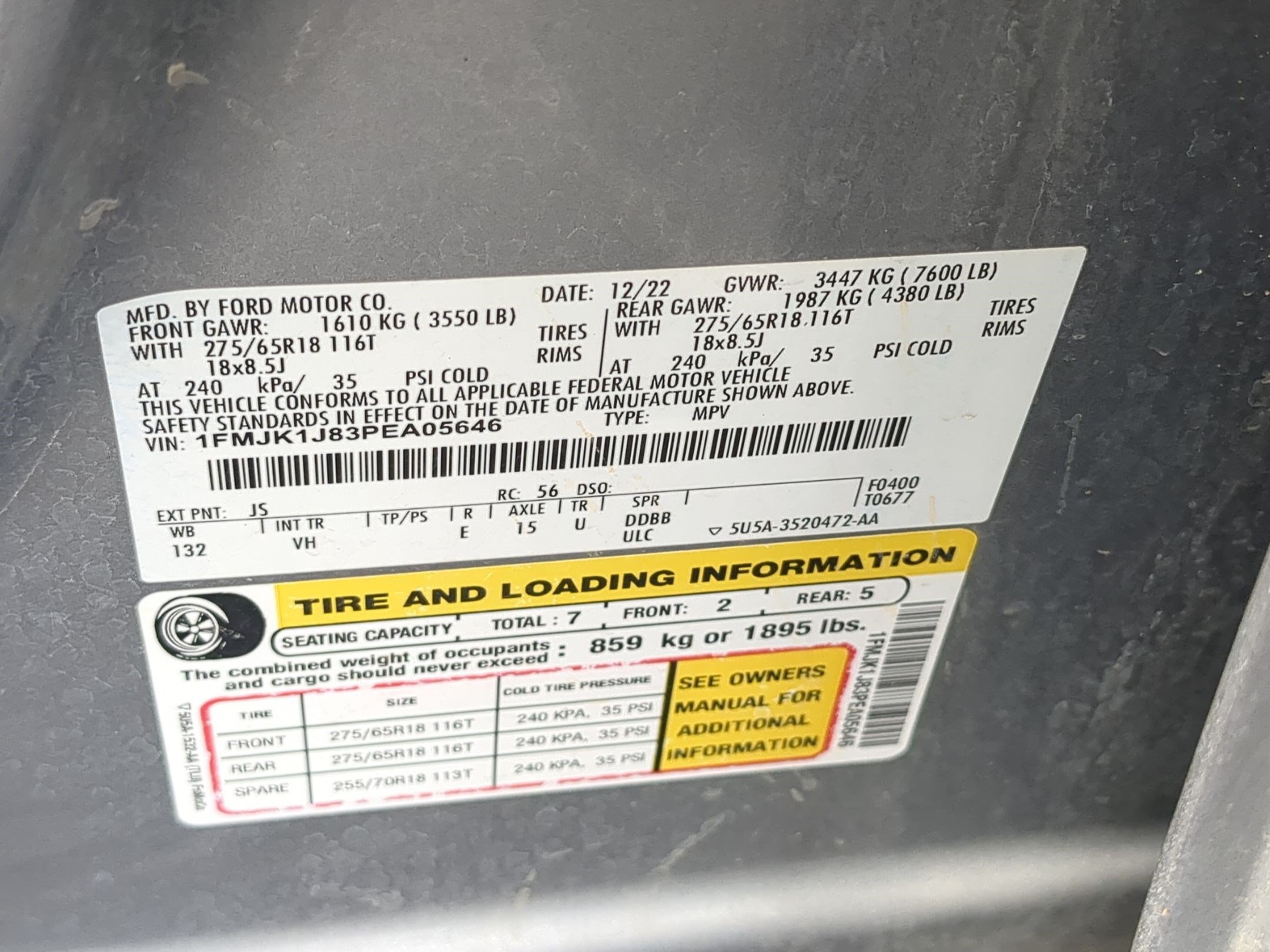 Certified 2023 Ford Expedition Max XLT AWD/4WD image 35