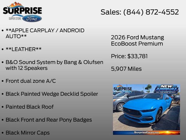 Certified 2026 Ford Mustang Premium RWD image 13