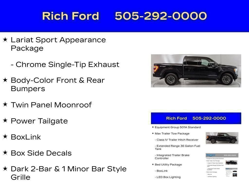 Certified 2023 Ford F150 Lariat w/ Max Trailer Tow Package AWD/4WD image 78