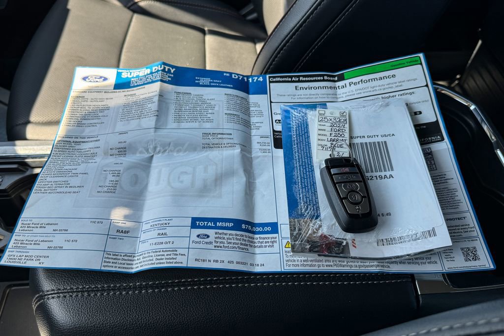 Certified 2024 Ford F250 Lariat w/ Black Appearance Package image 46