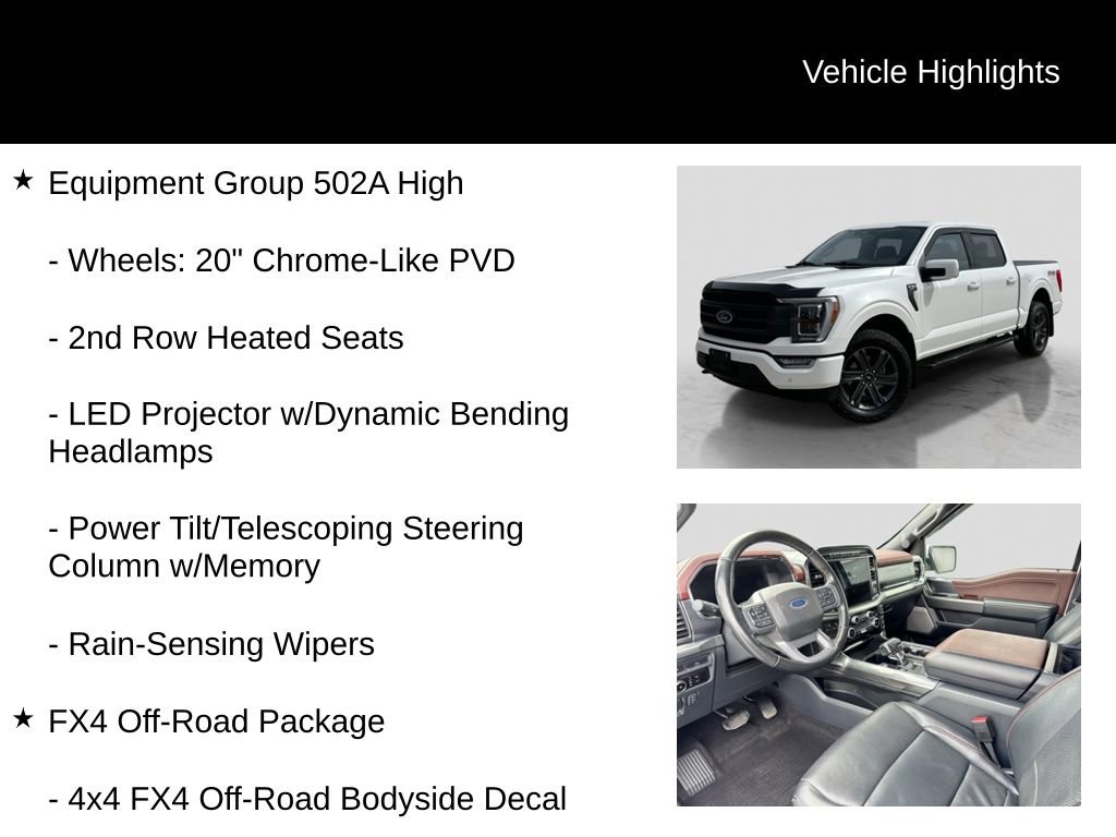 Certified 2023 Ford F150 Lariat w/ Equipment Group 502A High AWD/4WD image 11