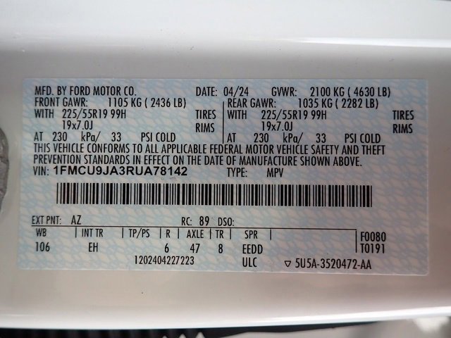 Certified 2024 Ford Escape Platinum image 21