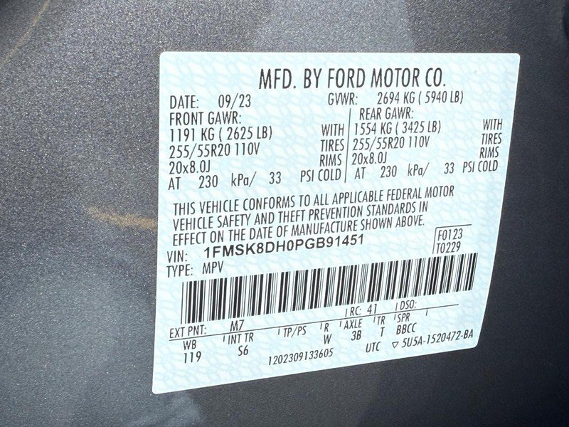 Certified 2023 Ford Explorer XLT w/ Equipment Group 202A AWD/4WD image 34