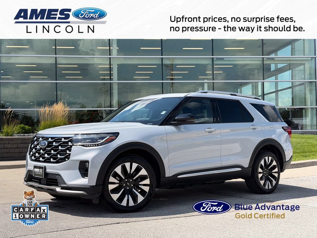 Certified 2025 Ford Explorer Platinum w/ LUX Leather Package