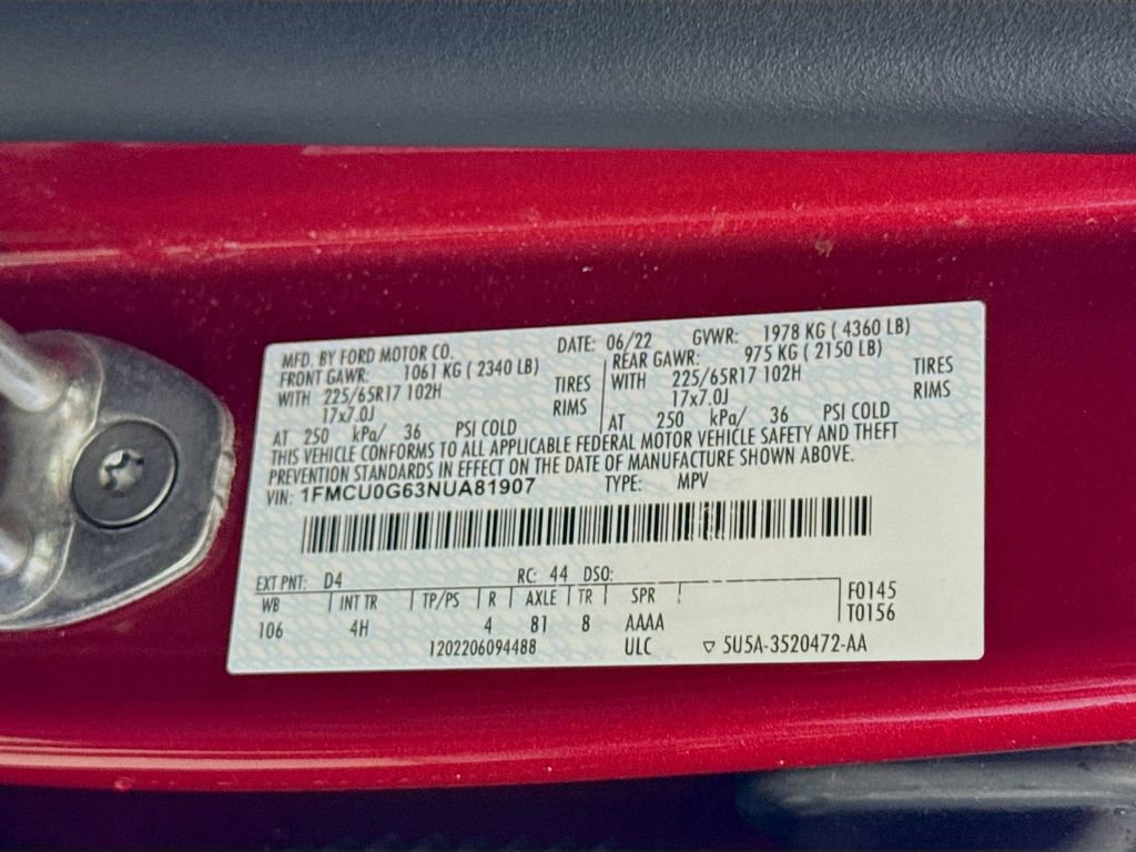 Certified 2022 Ford Escape SE w/ Convenience Package image 33