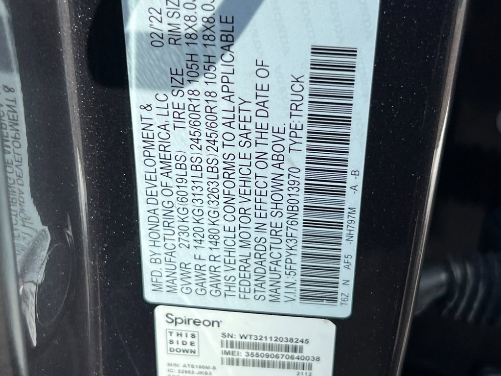 Used 2022 Honda Ridgeline RTL-E image 27