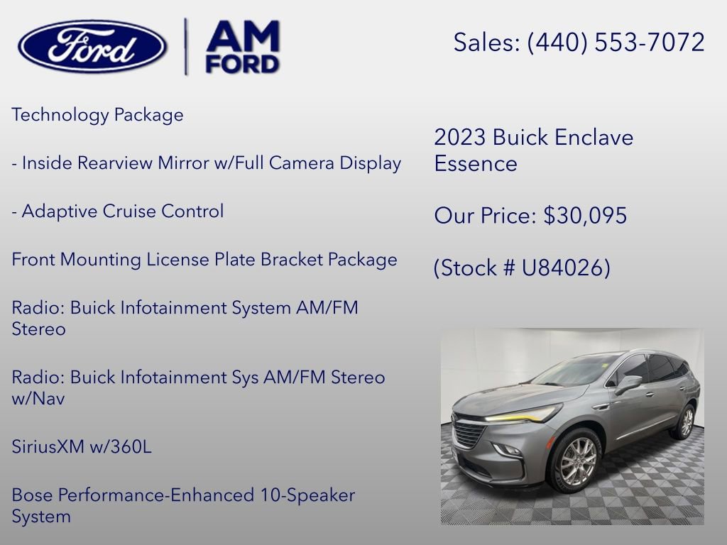 Used 2023 Buick Enclave Essence w/ Experience Buick Package AWD/4WD image 12