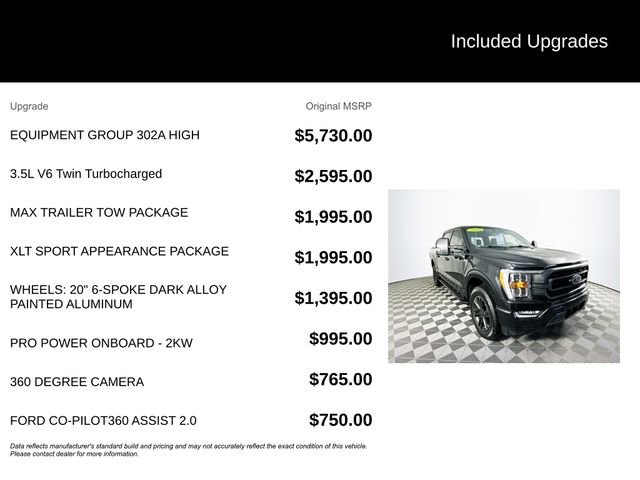 Certified 2021 Ford F150 XLT w/ Equipment Group 302A High image 6