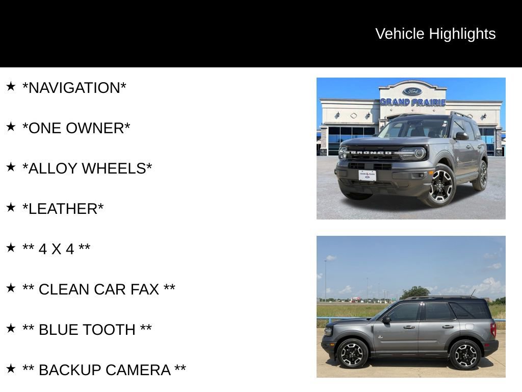 Certified 2023 Ford Bronco Sport Outer Banks w/ Tech Package AWD/4WD image 4