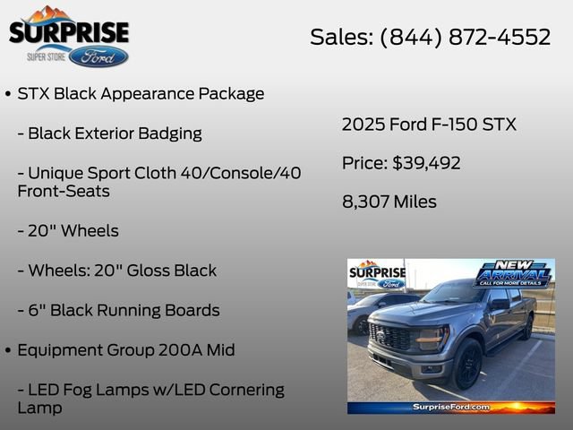 Certified 2025 Ford F150 STX w/ STX Black Appearance Package RWD image 7