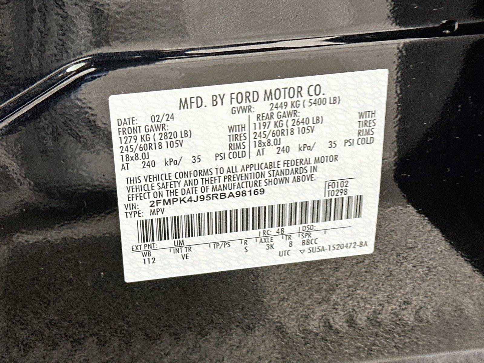 Certified 2024 Ford Edge SEL w/ Convenience Package AWD/4WD image 23