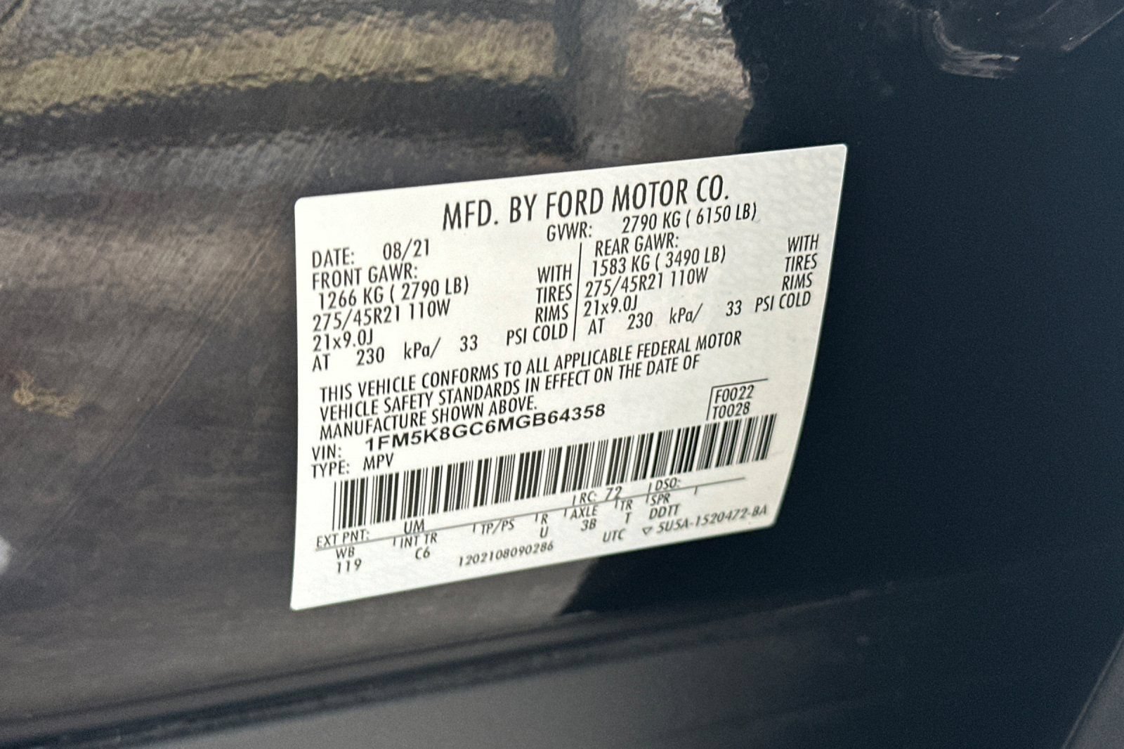 Certified 2021 Ford Explorer ST w/ Equipment Group 401A AWD/4WD image 60