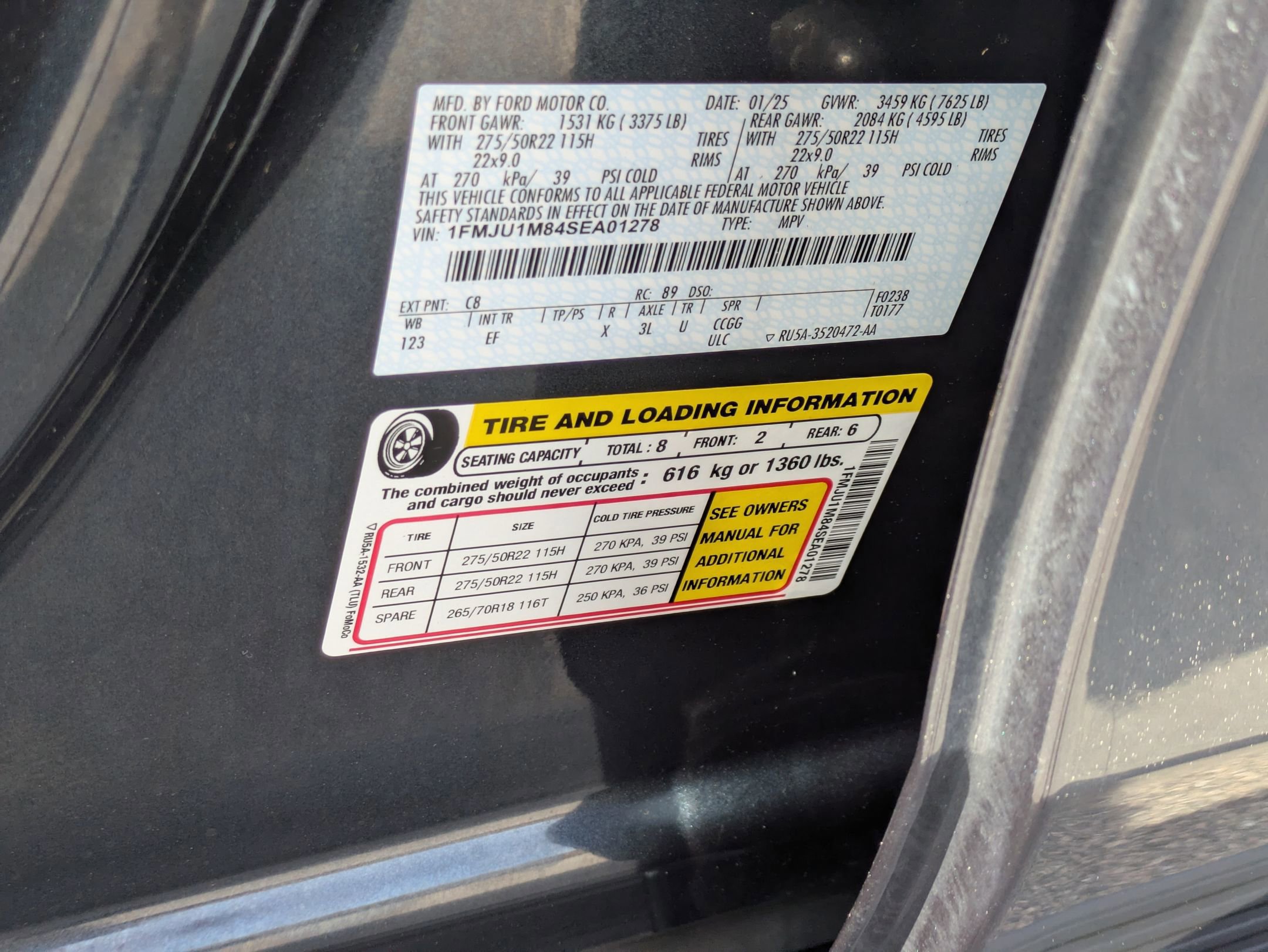 Certified 2025 Ford Expedition Platinum w/ Driver's Package image 47