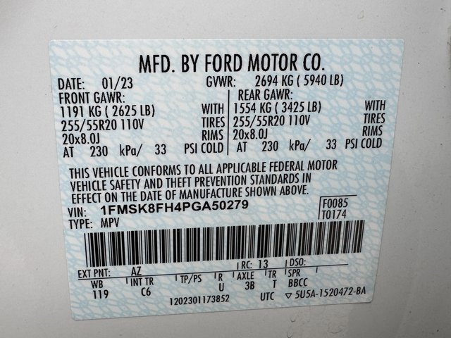 Certified 2023 Ford Explorer Limited w/ Limited Technology Package image 32