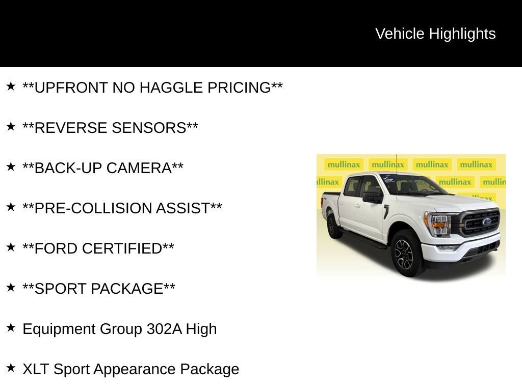 Certified 2023 Ford F150 XLT w/ Equipment Group 302A High image 14