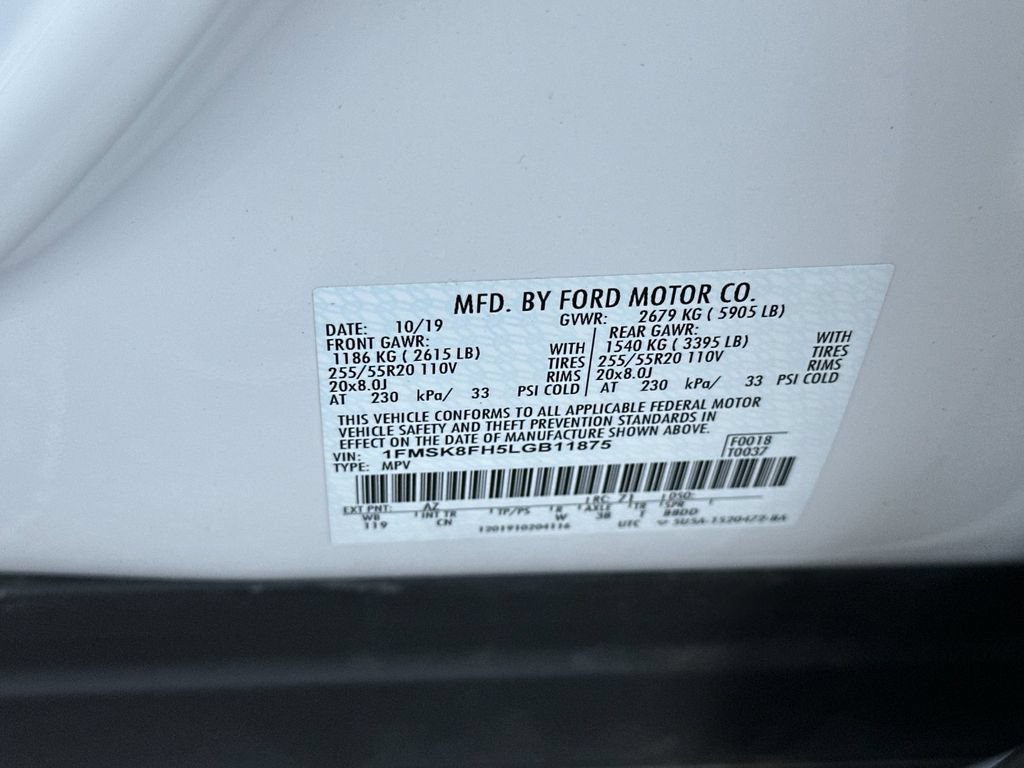 Certified 2020 Ford Explorer Limited w/ Class III Trailer Tow Package AWD/4WD image 29