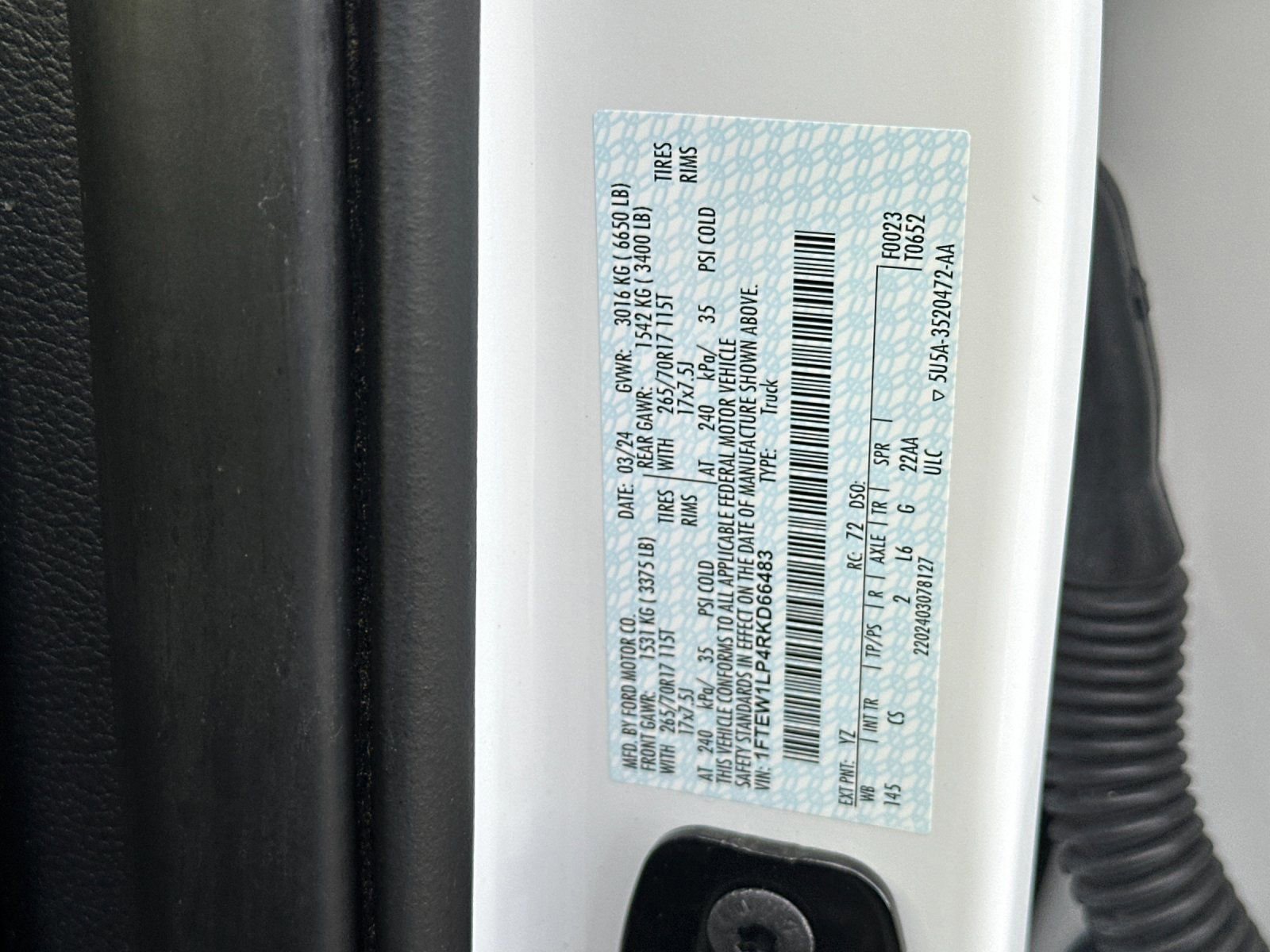 Certified 2024 Ford F150 XL w/ Equipment Group 103A High image 26