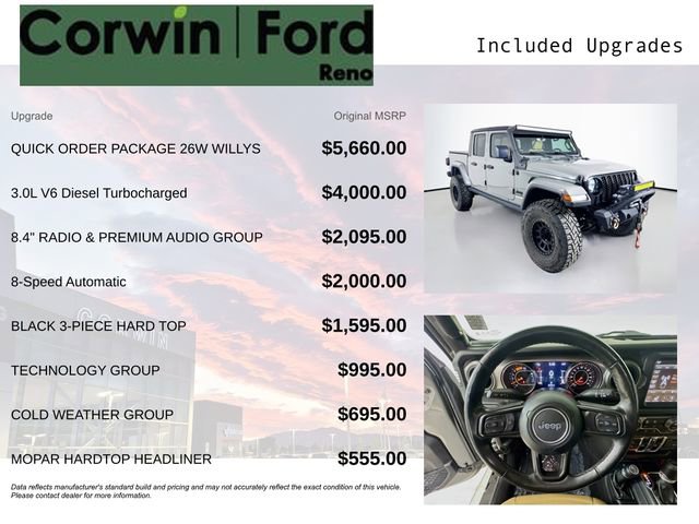 Used 2021 Jeep Gladiator Willys image 3