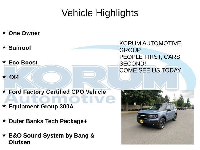 Certified 2025 Ford Bronco Sport Outer Banks w/ Outer Banks Tech Package+ AWD/4WD image 4