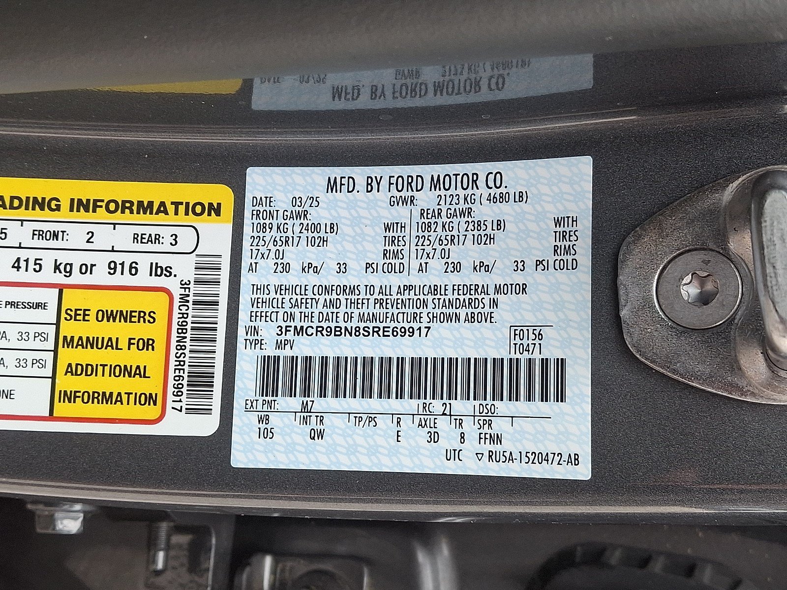 Certified 2025 Ford Bronco Sport Big Bend AWD/4WD image 27