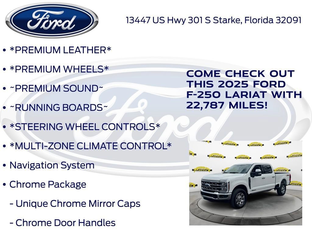 Certified 2025 Ford F250 Lariat w/ Chrome Package image 15