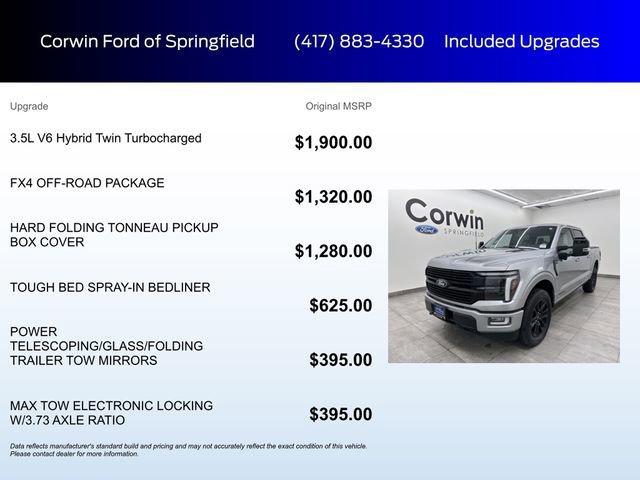 Certified 2025 Ford F150 Platinum w/ FX4 Off-Road Package image 10