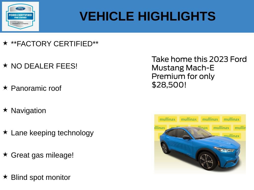 Certified 2023 Ford Mustang Mach-E Premium RWD image 11
