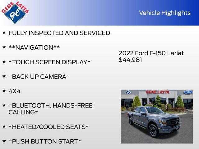 Certified 2022 Ford F150 Lariat w/ Max Trailer Tow Package AWD/4WD image 33