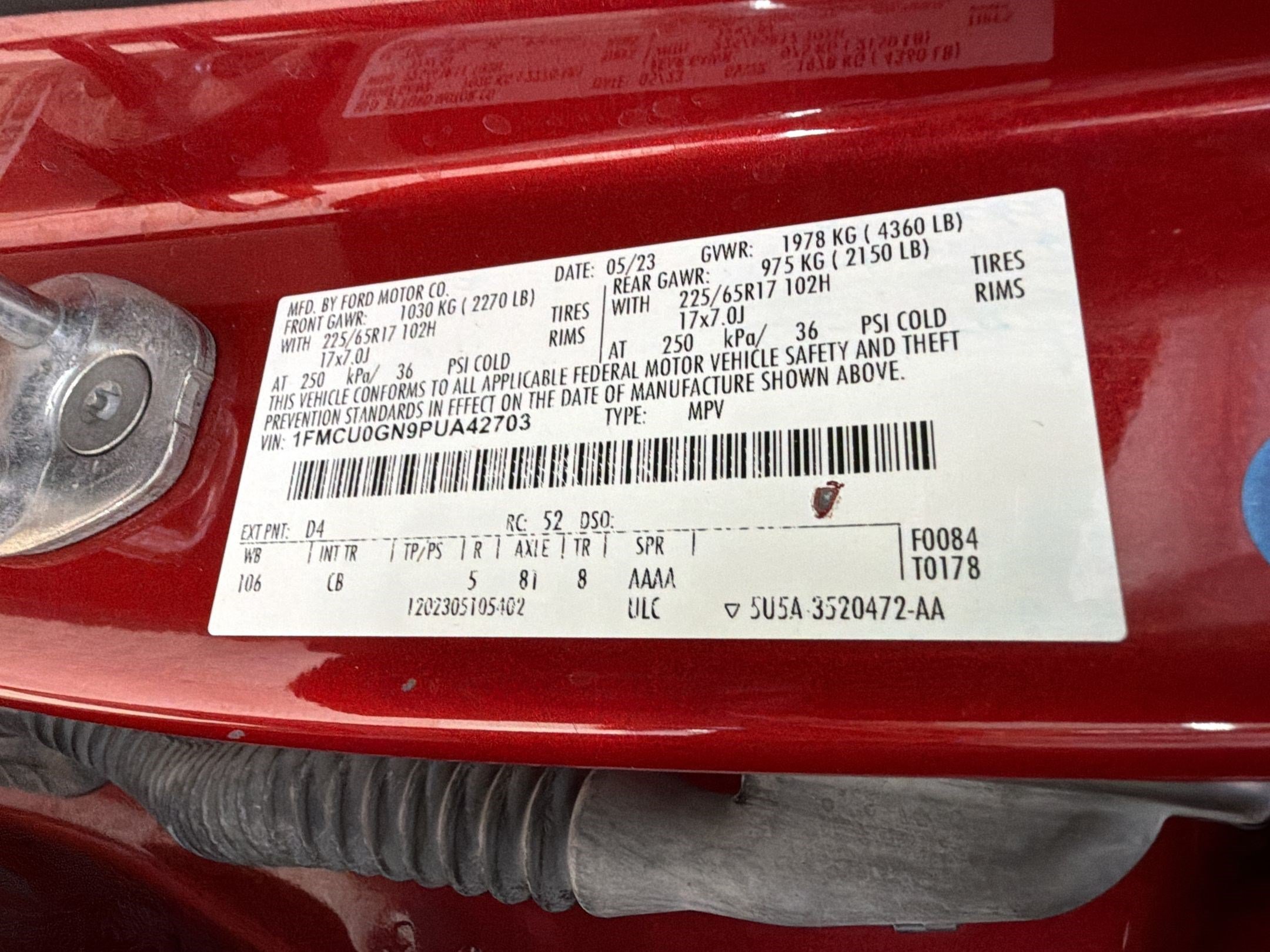 Certified 2023 Ford Escape Active w/ Tech Pack #1 FWD image 25