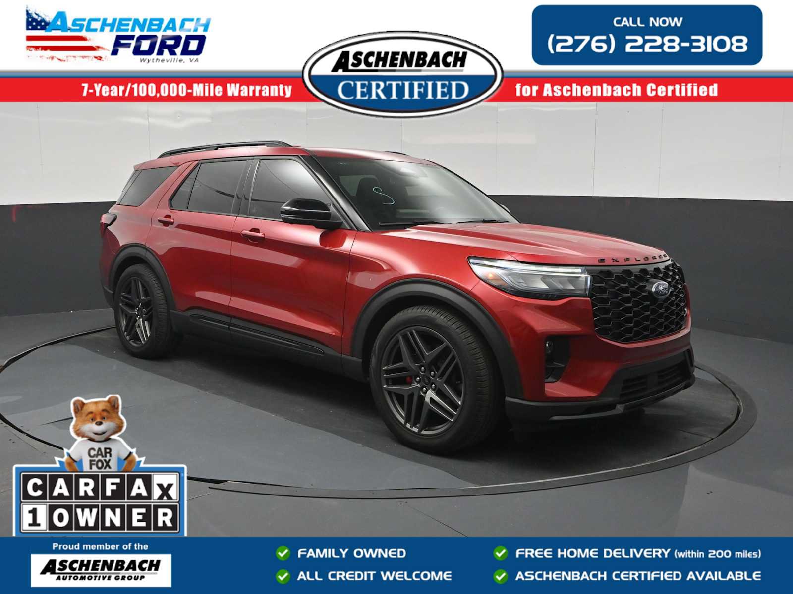 Certified 2025 Ford Explorer ST w/ Sun And Sound Package