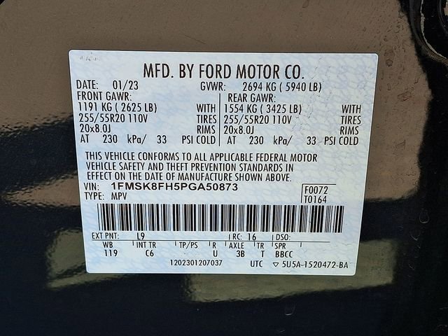 Certified 2023 Ford Explorer Limited w/ Limited Technology Package image 28