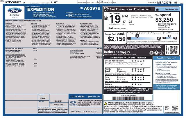 Certified 2021 Ford Expedition Limited AWD/4WD image 2