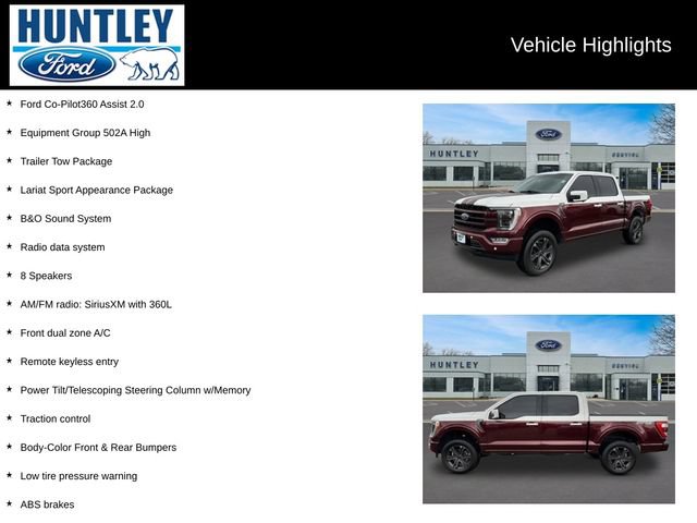 Certified 2023 Ford F150 Lariat w/ Equipment Group 502A High AWD/4WD image 2