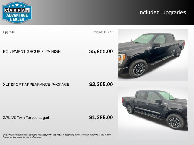 Certified 2022 Ford F150 XLT w/ Equipment Group 302A High AWD/4WD image 4