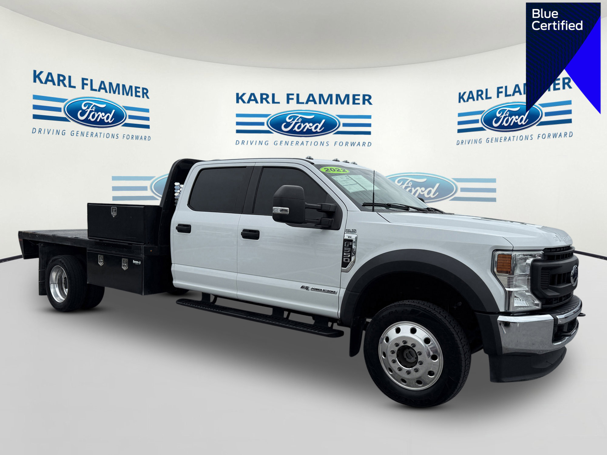 Certified 2022 Ford F550 4x4 Crew Cab Super Duty w/ Power Equipment Group