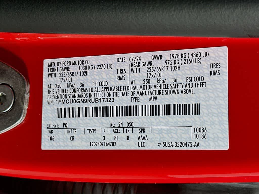 Certified 2024 Ford Escape Active FWD image 22