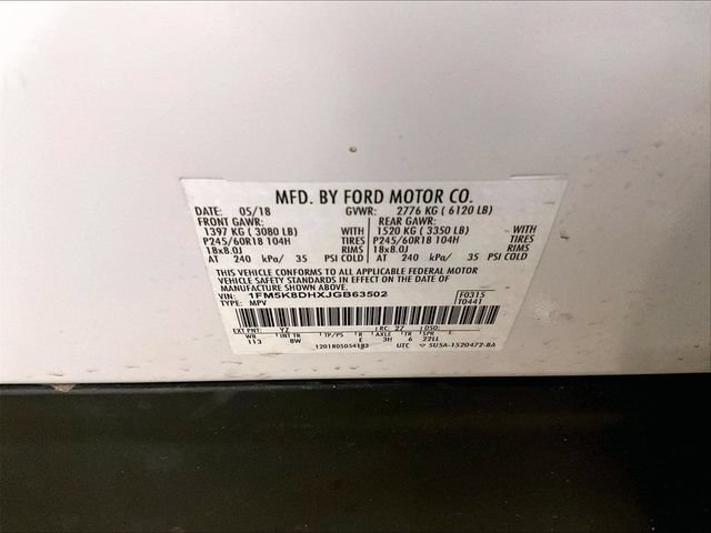 Certified 2018 Ford Explorer XLT AWD/4WD image 34